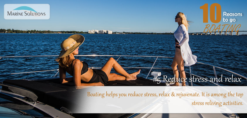 boating helps reduce stress