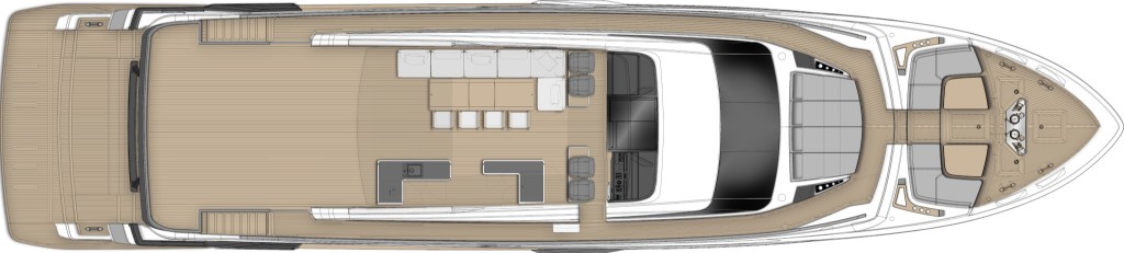 Ferreti 1000 Yatch For Sale In India Layout Sun Deck