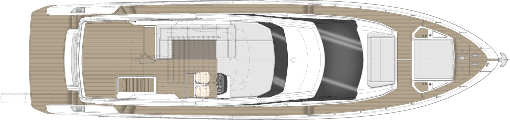 Ferretti Yachts 720 New Yacht For Sale In India Layout Flybridge (Optional)