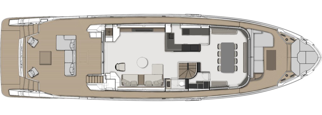Ferretti-Yachts-Infynito-90-Yatch-For-Sale-In-India-Layout Main Deck