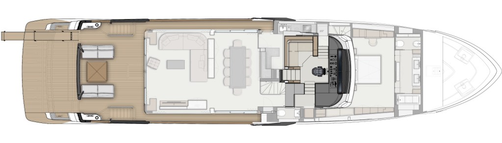 Ferretti Yachts1000 SkyDeck For Sale In India Layout Wheelhouse