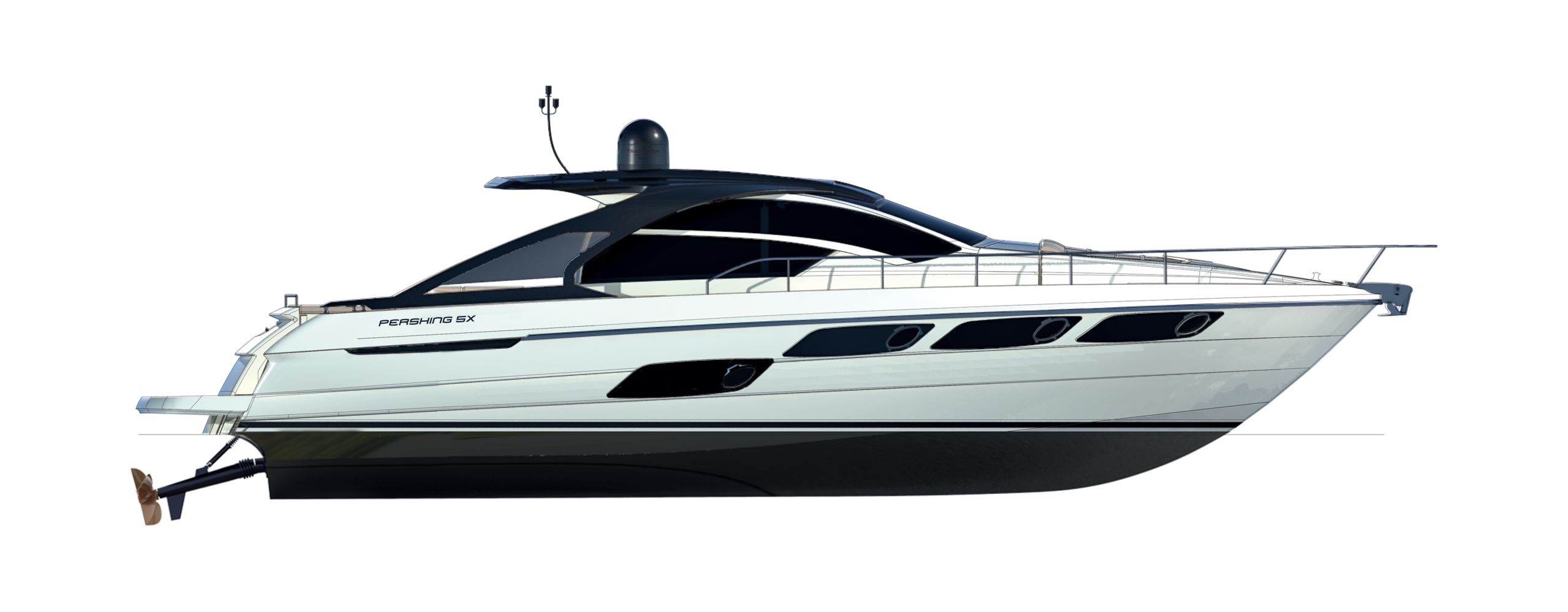 Pershing 5X Yacht For Sale In India Layout Profile