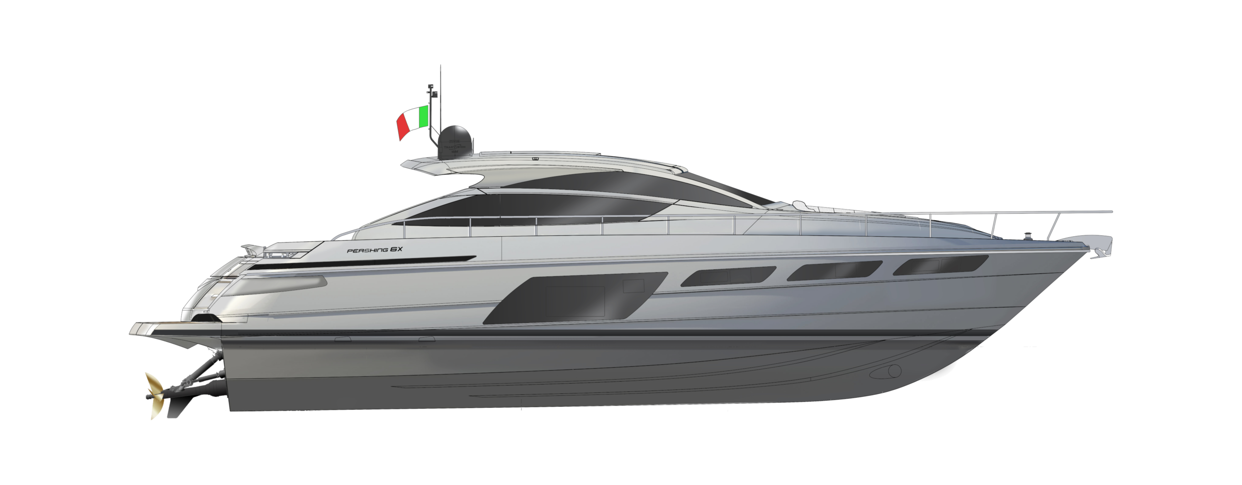 Pershing 6X Yacht For Sale In India Layout Profile