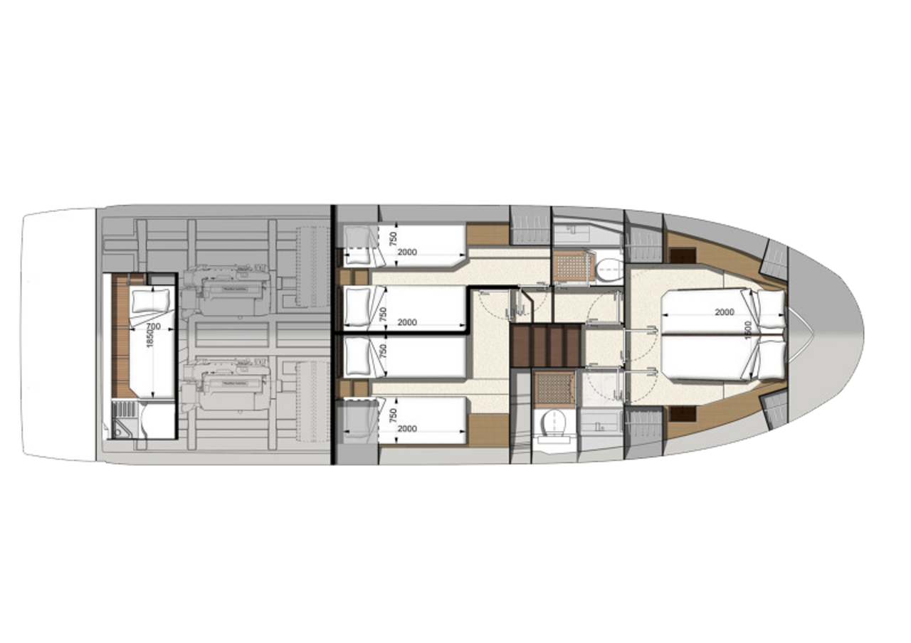 Prestige 460 Yacht For Sale In India Layout 2