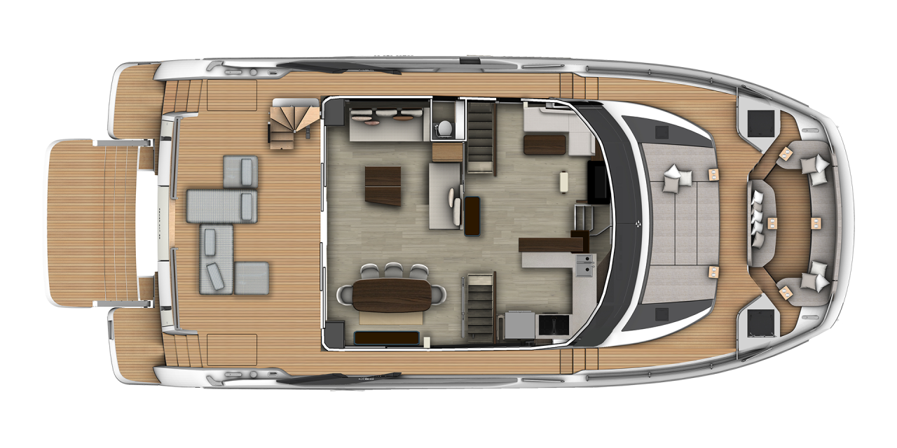 Prestige M8 EVO Yacht For Sale In India Layout 2