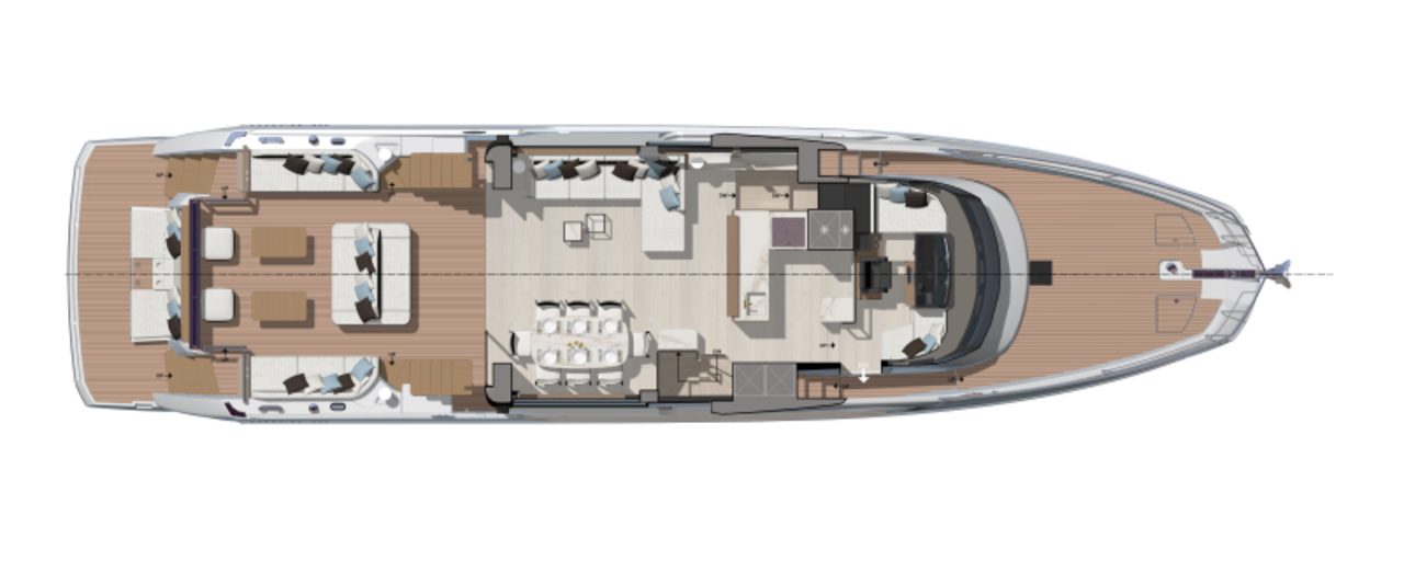 Prestige X70 Yacht For Sale In India Layout 2