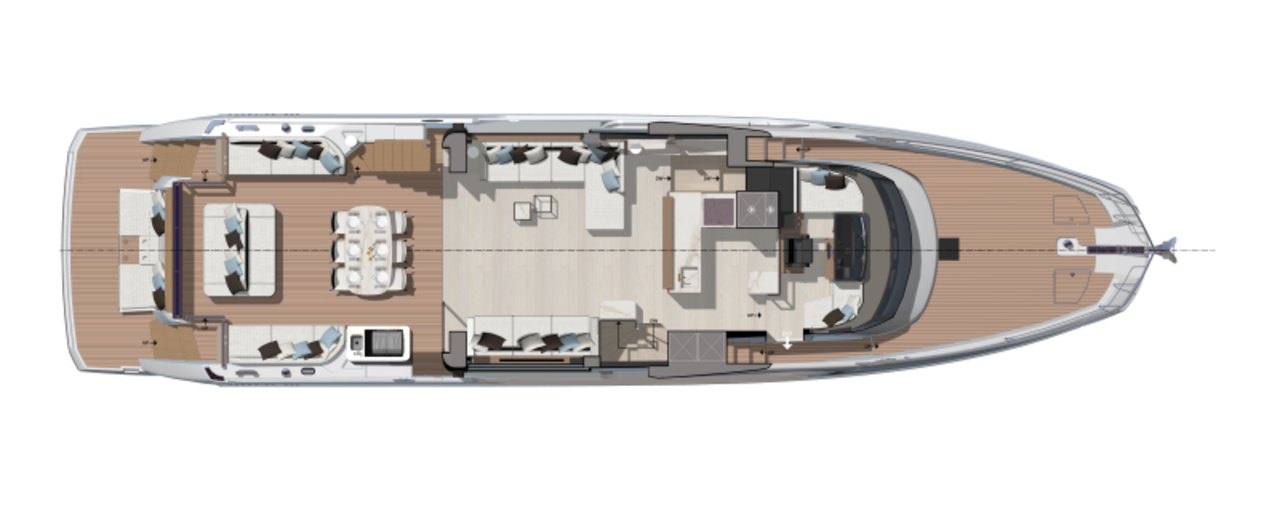 Prestige X70 Yacht For Sale In India Layout 5