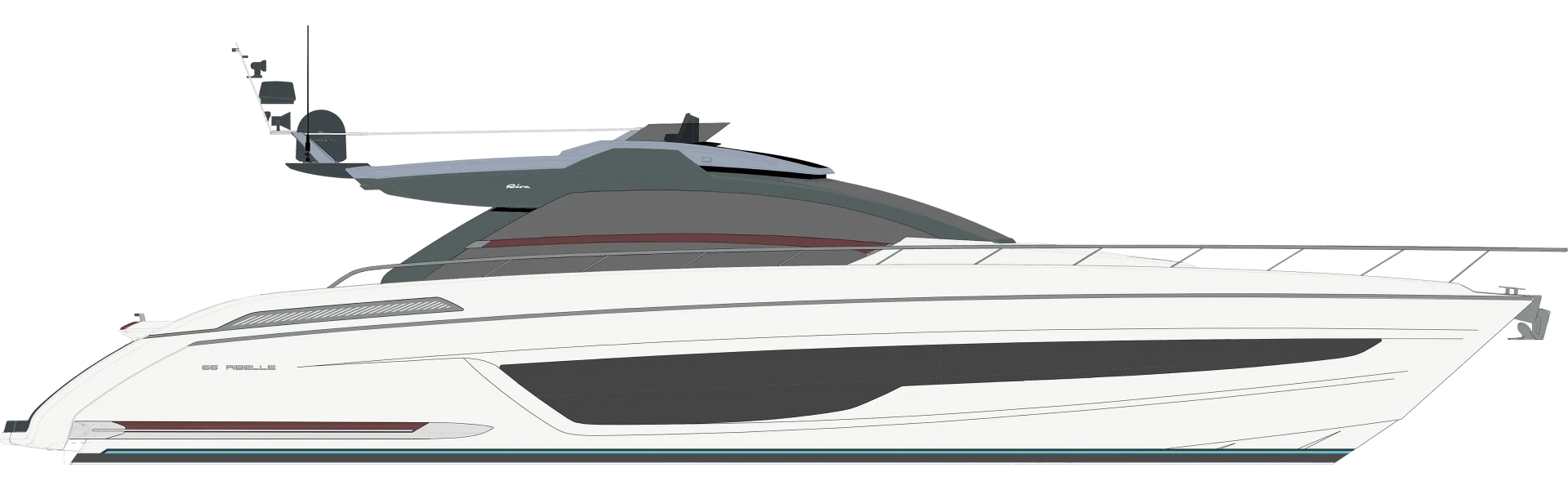 Riva 66' Ribelle Yacht For Sale In India Layout Profile
