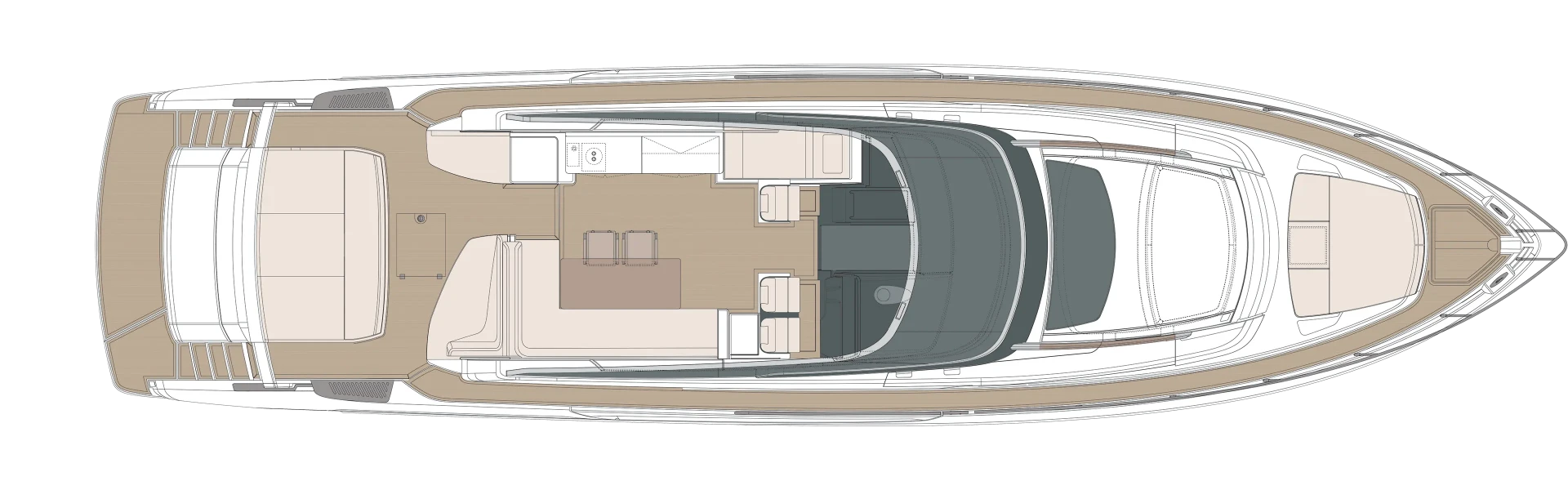 Riva 76' Bahamas Super Yacht For Sale In India Layout Main Deck