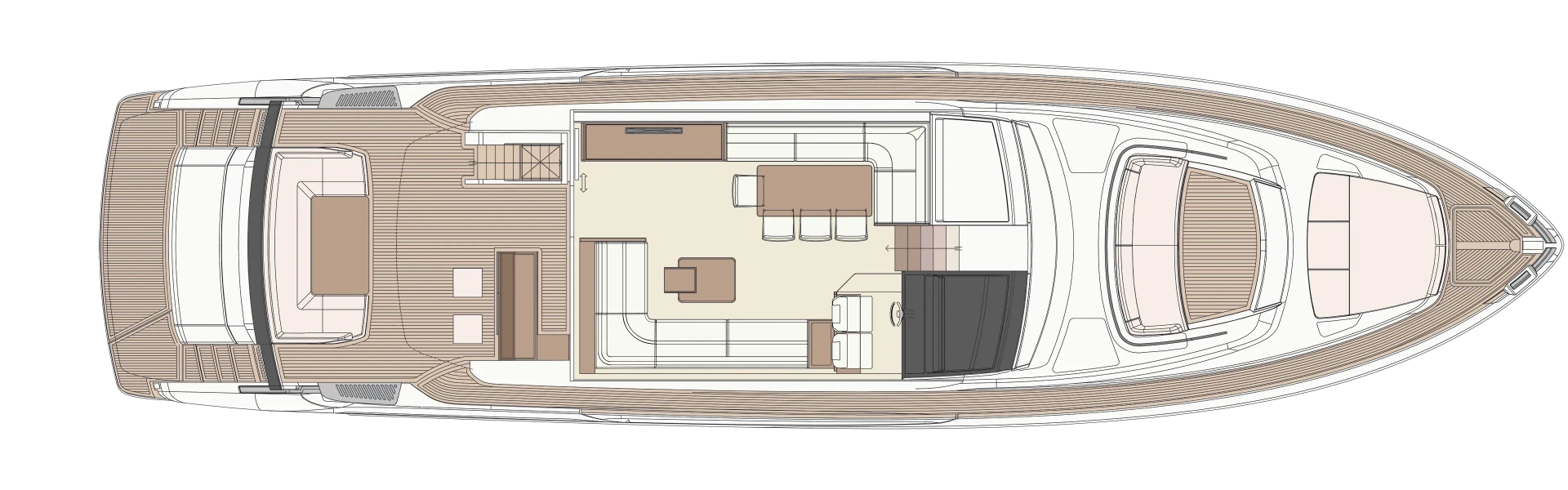 Riva 76' Perseo-Super Yacht For Sale In India Layout Main Deck Optional