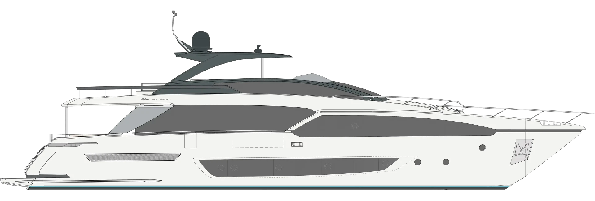 Riva 90' Argo Yacht For Sale In India Layout Profile