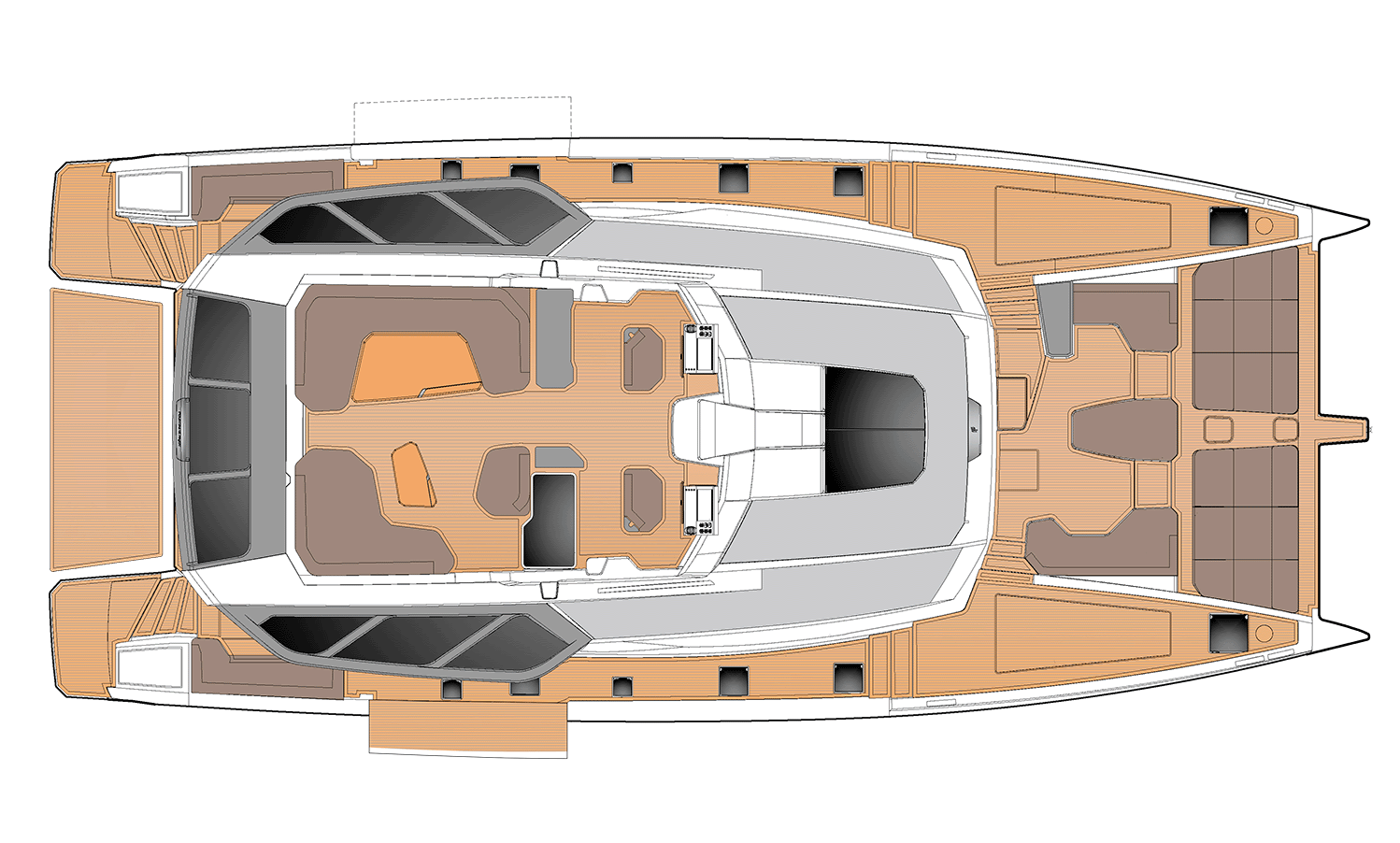 Fountaine Pajot Catamaran Thira 80 Yacht For Sale In India Layout 3