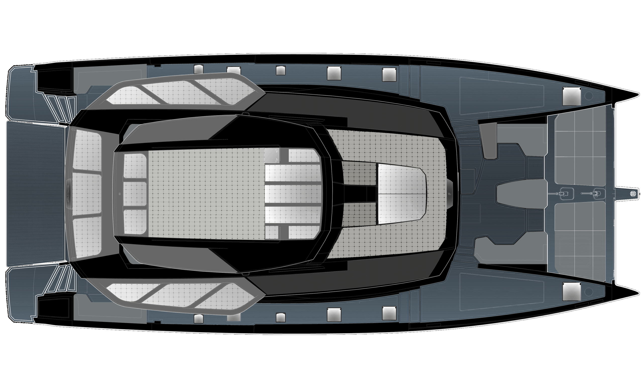 Fountaine Pajot Motor Yacht Power 80 For Sale In India Layout 2