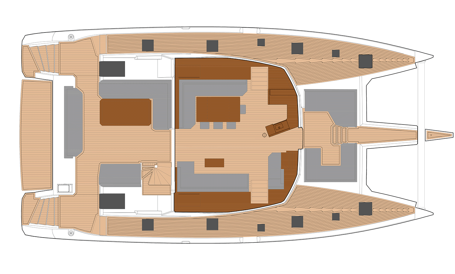 Fountaine Pajot Yacht Samana 59 For Sale In India Layout 1