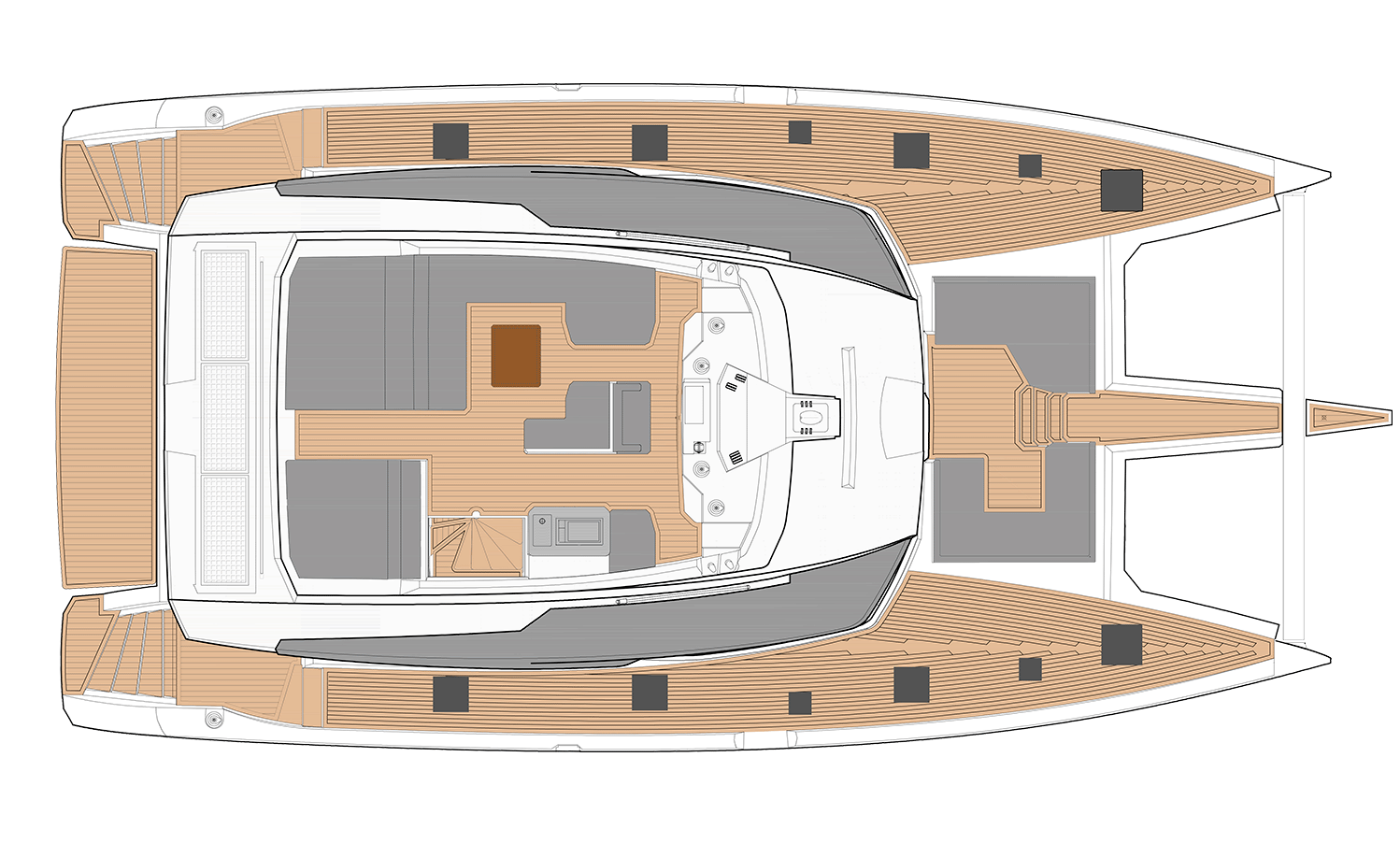 Fountaine Pajot Yacht Samana 59 For Sale In India Layout 2