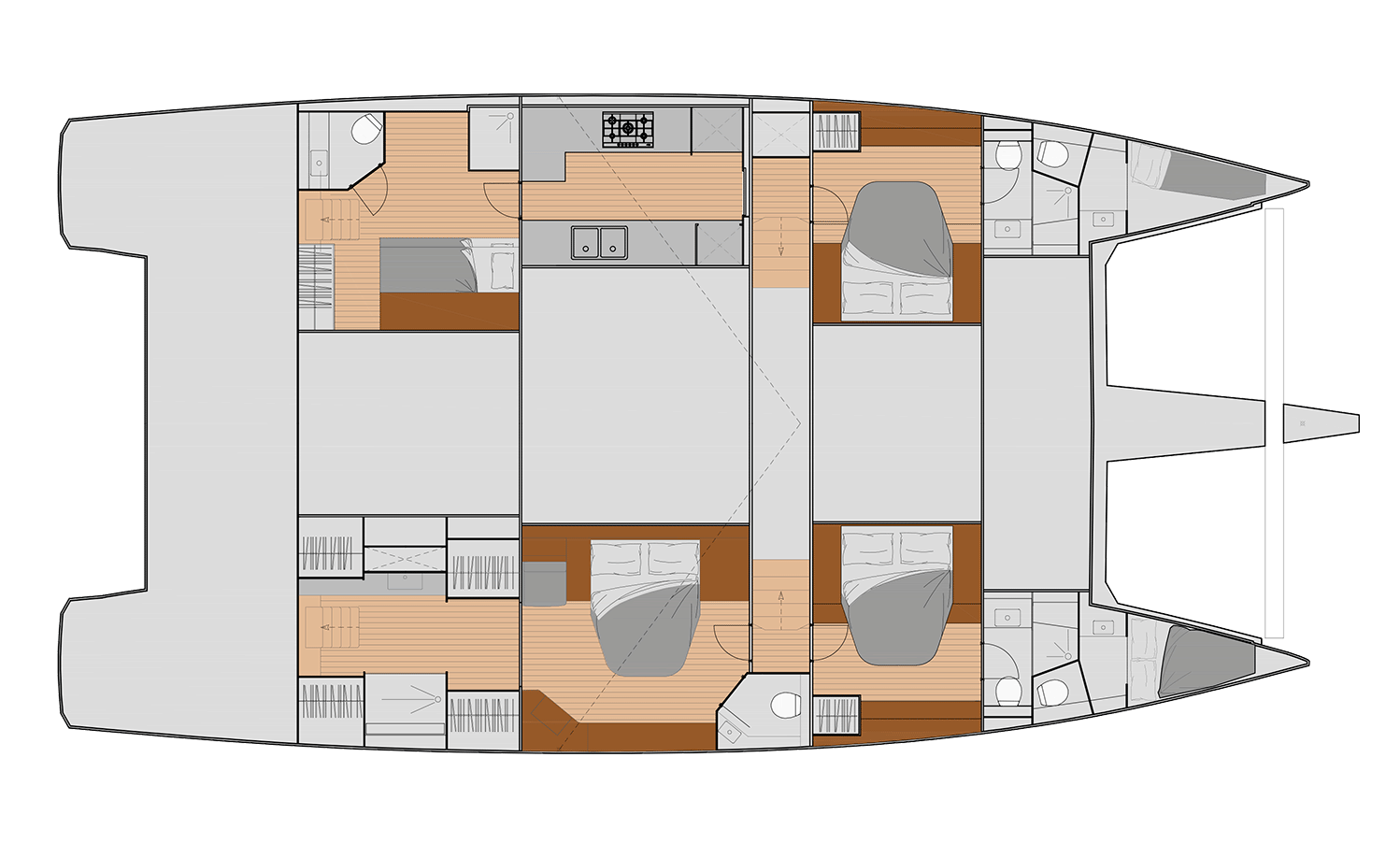 Fountaine Pajot Yacht Samana 59 For Sale In India Layout 3