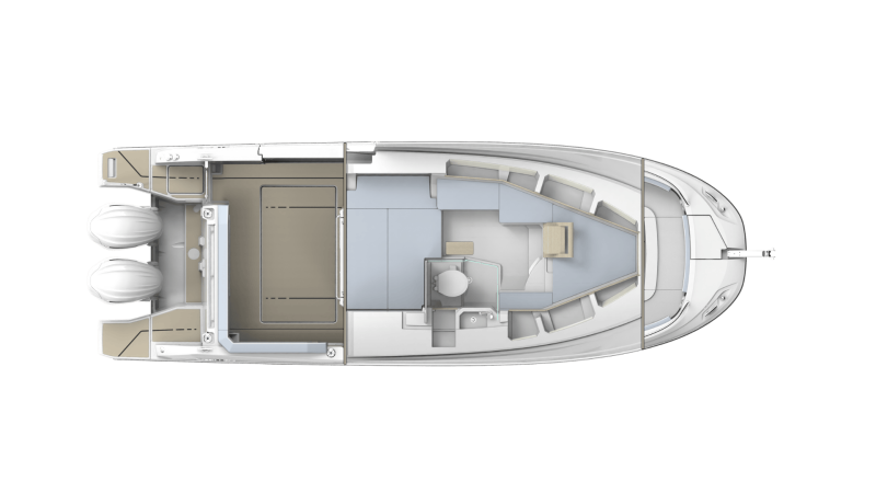 Jeanneau Cap Camarat 9.0 CC Serie2 Yacht For Sale In India Layout (4)