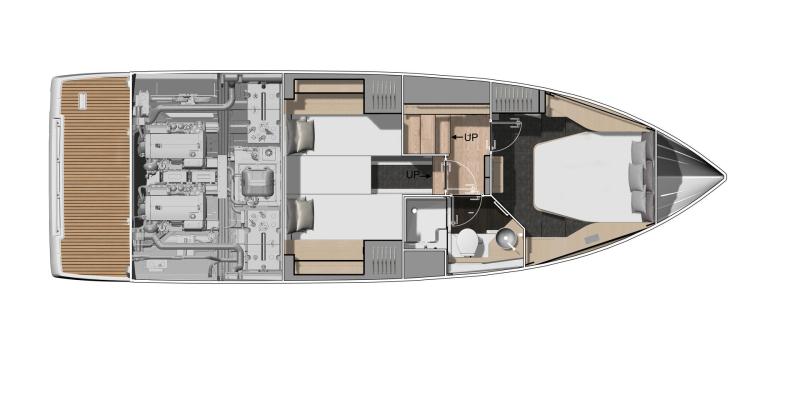 Jeanneau DB37 IB Yacht For Sale In India Layout (2)