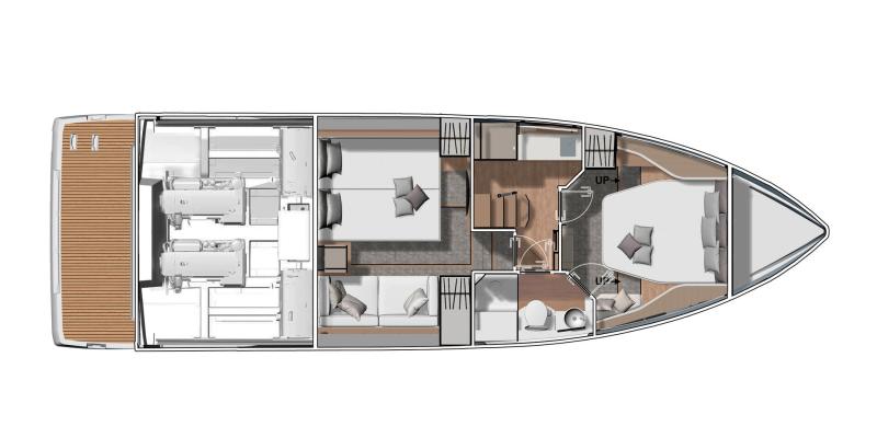 Jeanneau DB43 IB Yacht For Sale In India Layout (3)
