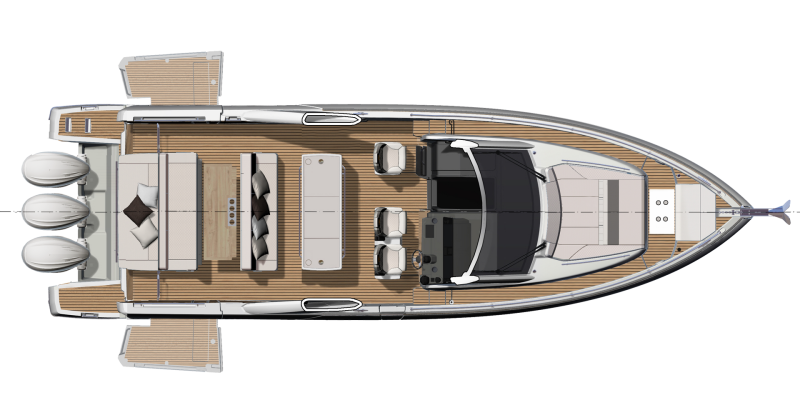 Jeanneau DB43 OB Yacht For Sale In India Layout (2)