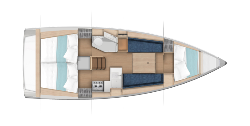 Jeanneau Sun Odyssey 350 For Sale In India Layout (2)