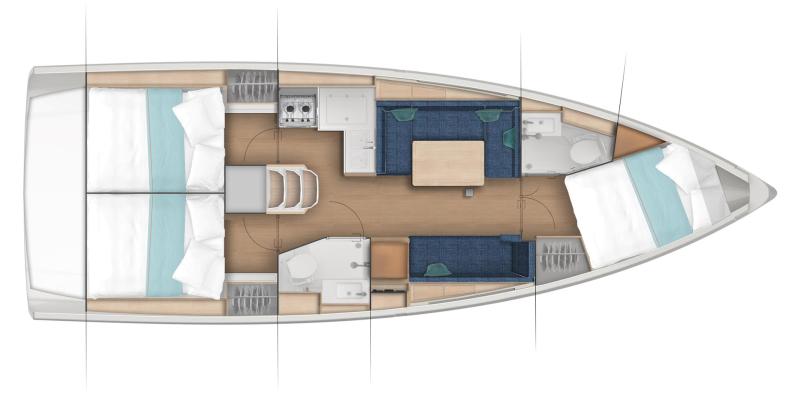 Jeanneau Sun Odyssey 380 For Sale In India Layout (10)