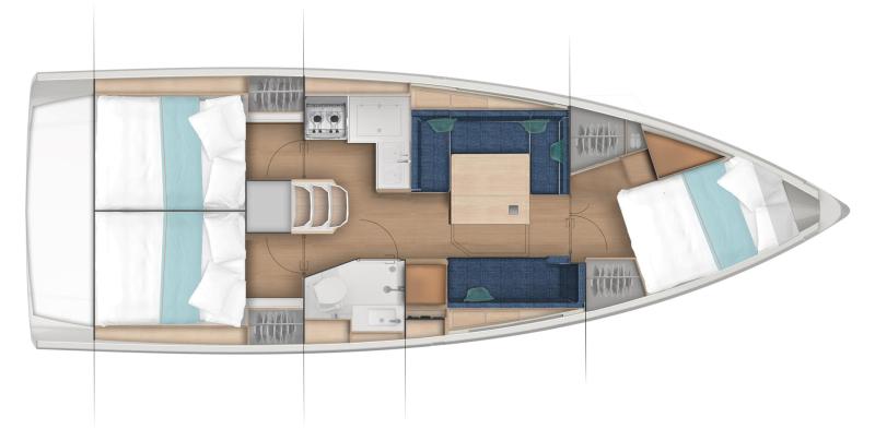 Jeanneau Sun Odyssey 380 For Sale In India Layout (12)