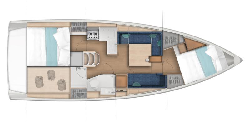 Jeanneau Sun Odyssey 380 For Sale In India Layout (13)