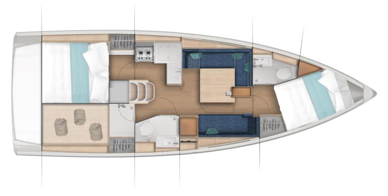 Jeanneau Sun Odyssey 380 For Sale In India Layout (14)