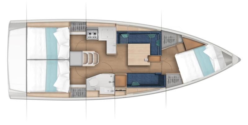 Jeanneau Sun Odyssey 380 For Sale In India Layout (15)