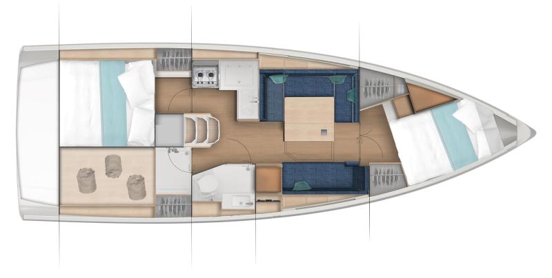 Jeanneau Sun Odyssey 380 For Sale In India Layout (8)