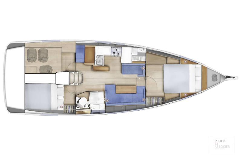 Jeanneau Sun Odyssey 410 For Sale In India Layout (12)