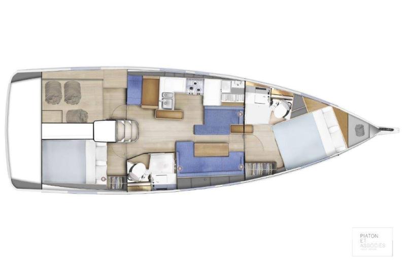 Jeanneau Sun Odyssey 410 For Sale In India Layout (14)