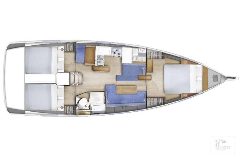 Jeanneau Sun Odyssey 410 For Sale In India Layout (17)
