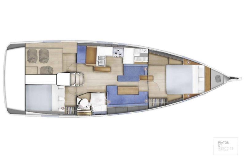 Jeanneau Sun Odyssey 410 For Sale In India Layout (18)