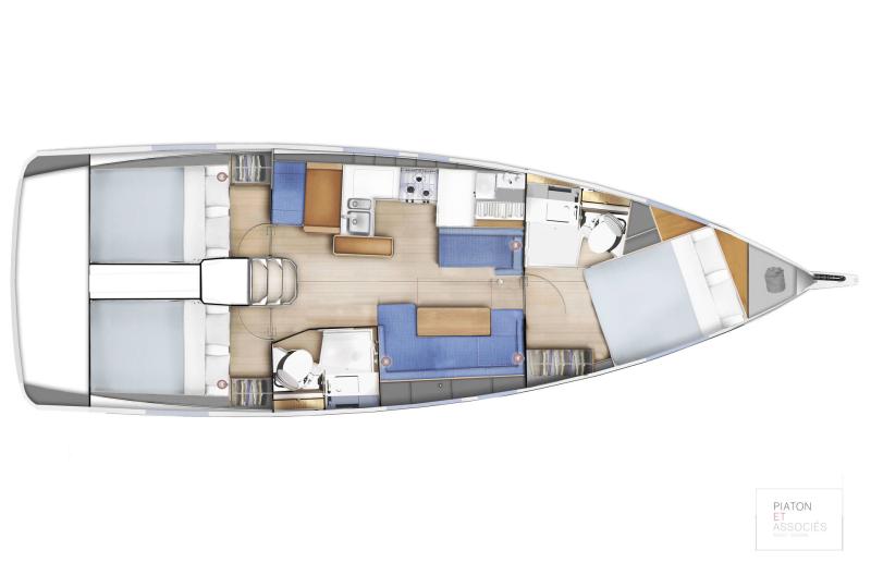 Jeanneau Sun Odyssey 410 For Sale In India Layout (20)