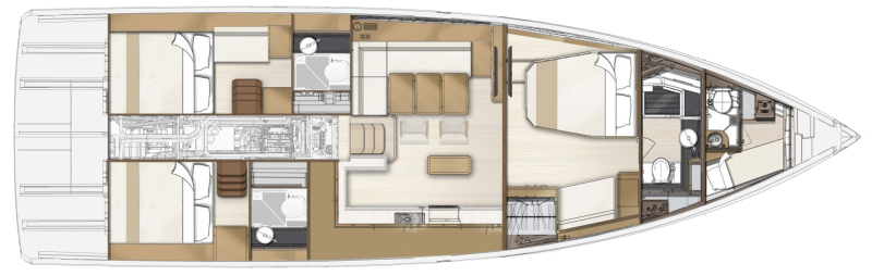 Jeanneau Yachts 55 For Sale In India Layout (1)