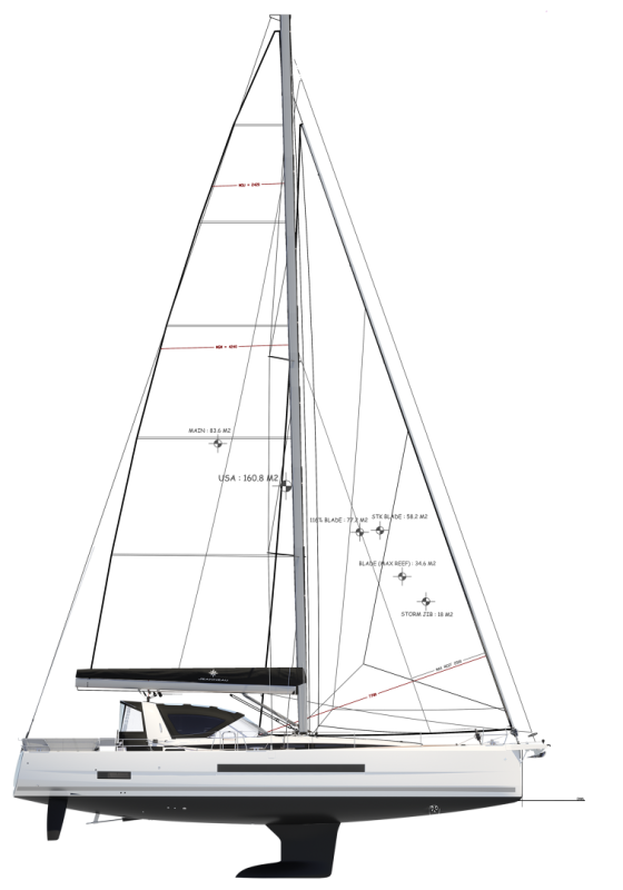 Jeanneau Yachts 55 For Sale In India Layout (11)