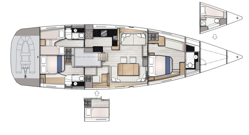 Jeanneau Yachts 65 For Sale In India Layout (3)