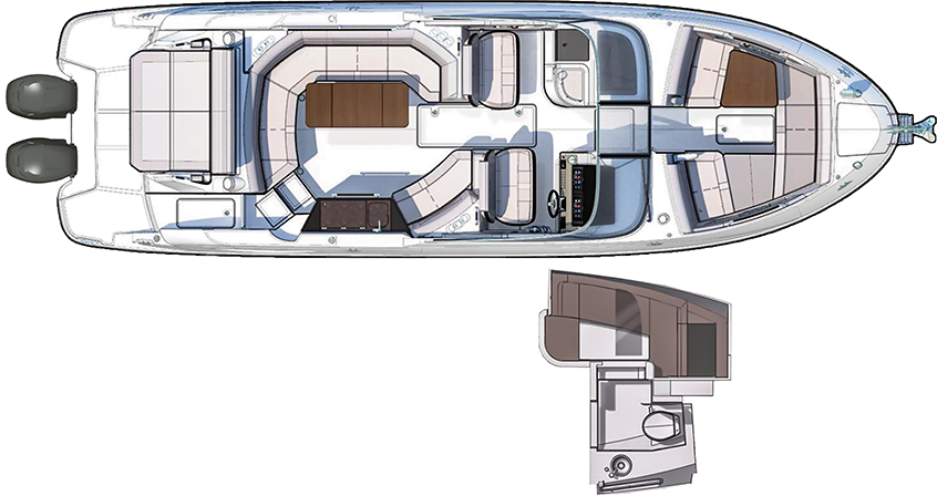 Searay SLX 350 Outboard Boat For Sale In India (1)