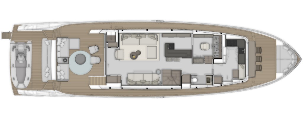 Ferreti-Yachts-Infynito-80-Project-Yacht-For-SaleIn-India-Contemporary-Interior-Layout Main Deck (Optional)