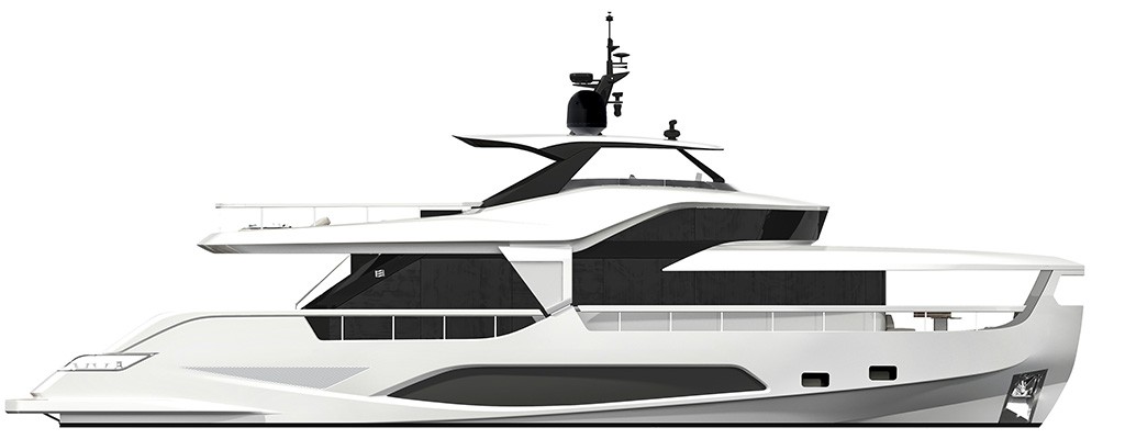 Ferreti Yachts Infynito 80 Project Yacht For SaleIn India Contemporary Interior Layout