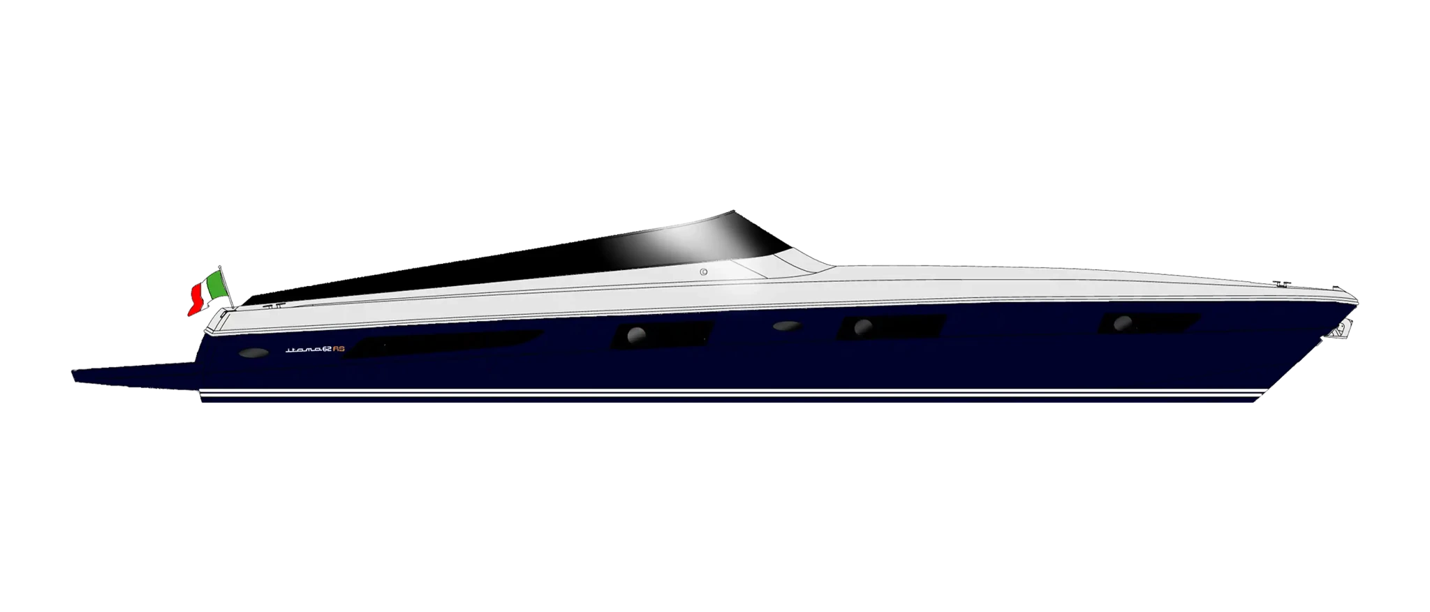 Itama 62RS Yacht For Sail In India Layout Profile