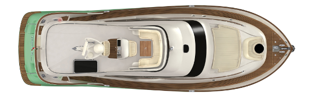 Mochi Craft Dolphin 64' Cruiser Yacht For Sale In India Layout Flybridge