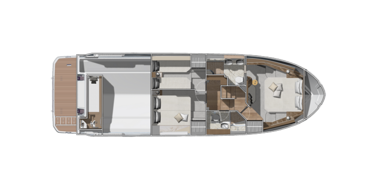 Prestige F4.9 Yacht For Sale In India Layout 5