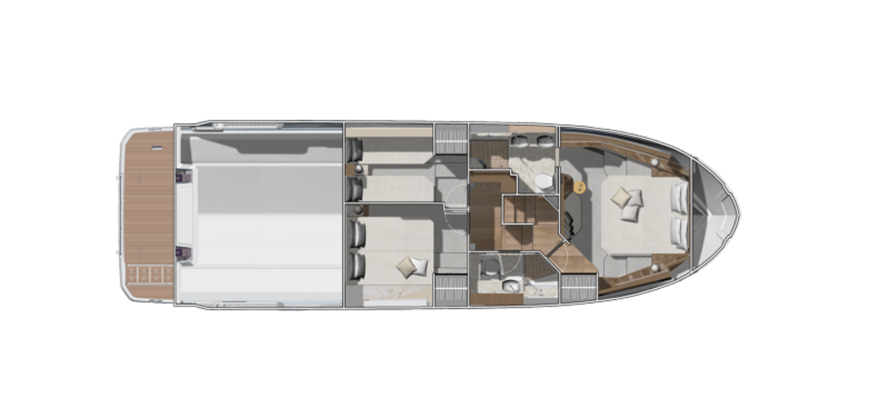Prestige F4.9 Yacht For Sale In India Layout 6