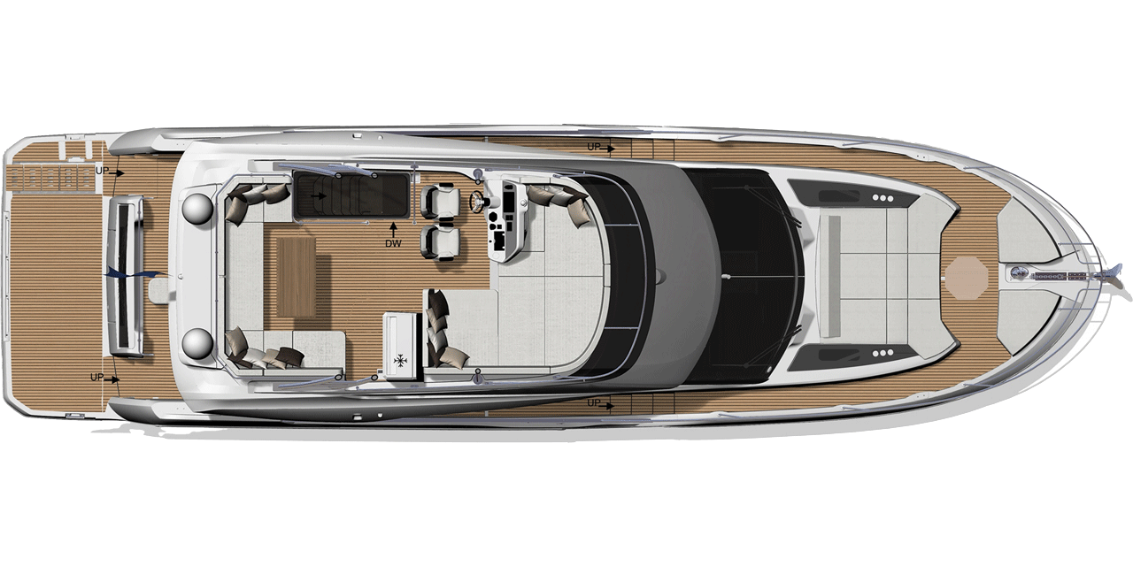 Prestige F5.7 Yacht For Sale In India Layout 3