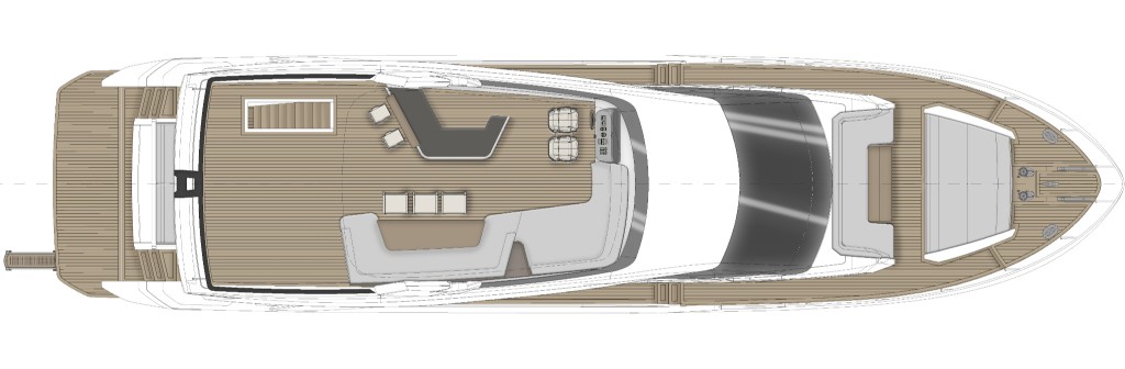 Ferretti Yachts 800 New Yatch For Sale In India Layout Sun Deck