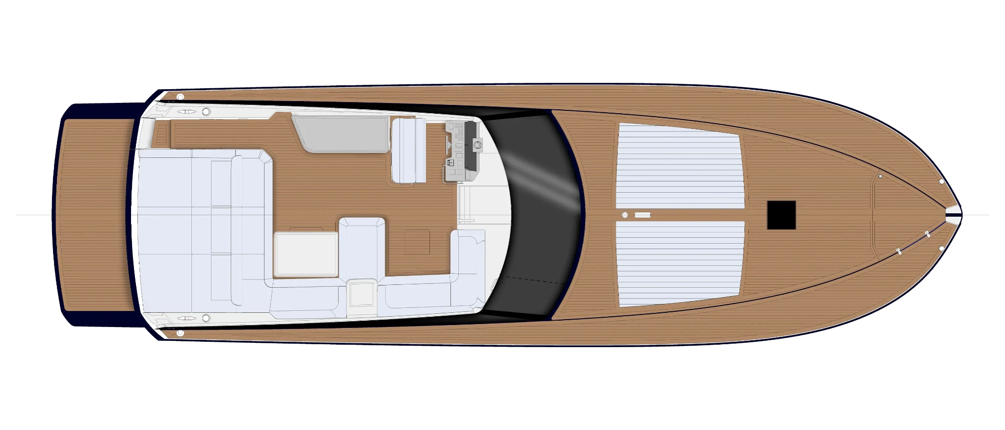Itama 54 Yacht For Sail In India Layout Main Deck