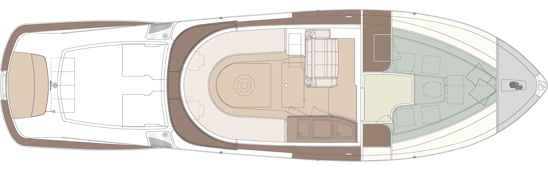 Riva Aquariva Special New Yacht For Sale In India Layout Lower Deck